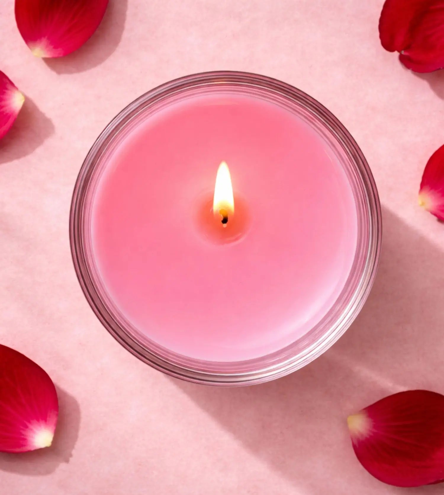 Premium Rose Scented Shot Candle Pack of 2