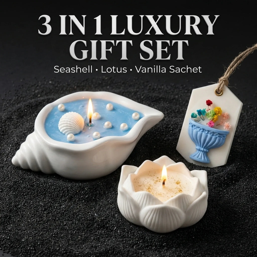 Ceramic Candle & Sachet Gift Set