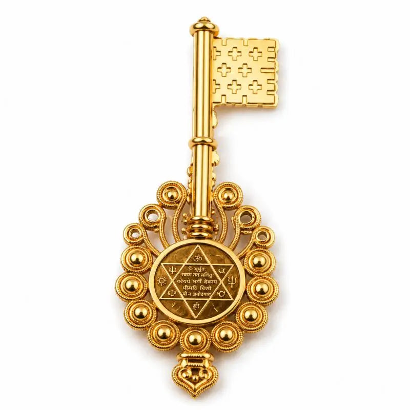 Kuber Dhan Kunji – Golden Color Plated Sacred Key for Wealth & Prosperity