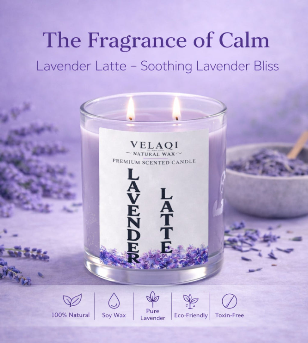 Lavender Latte Scented Candle