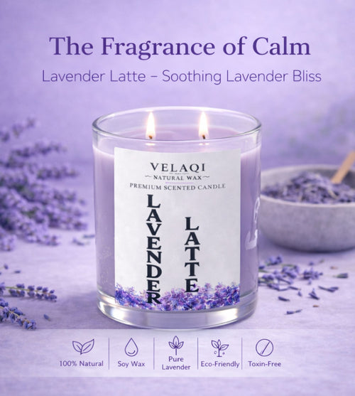 Lavender Latte Scented Candle