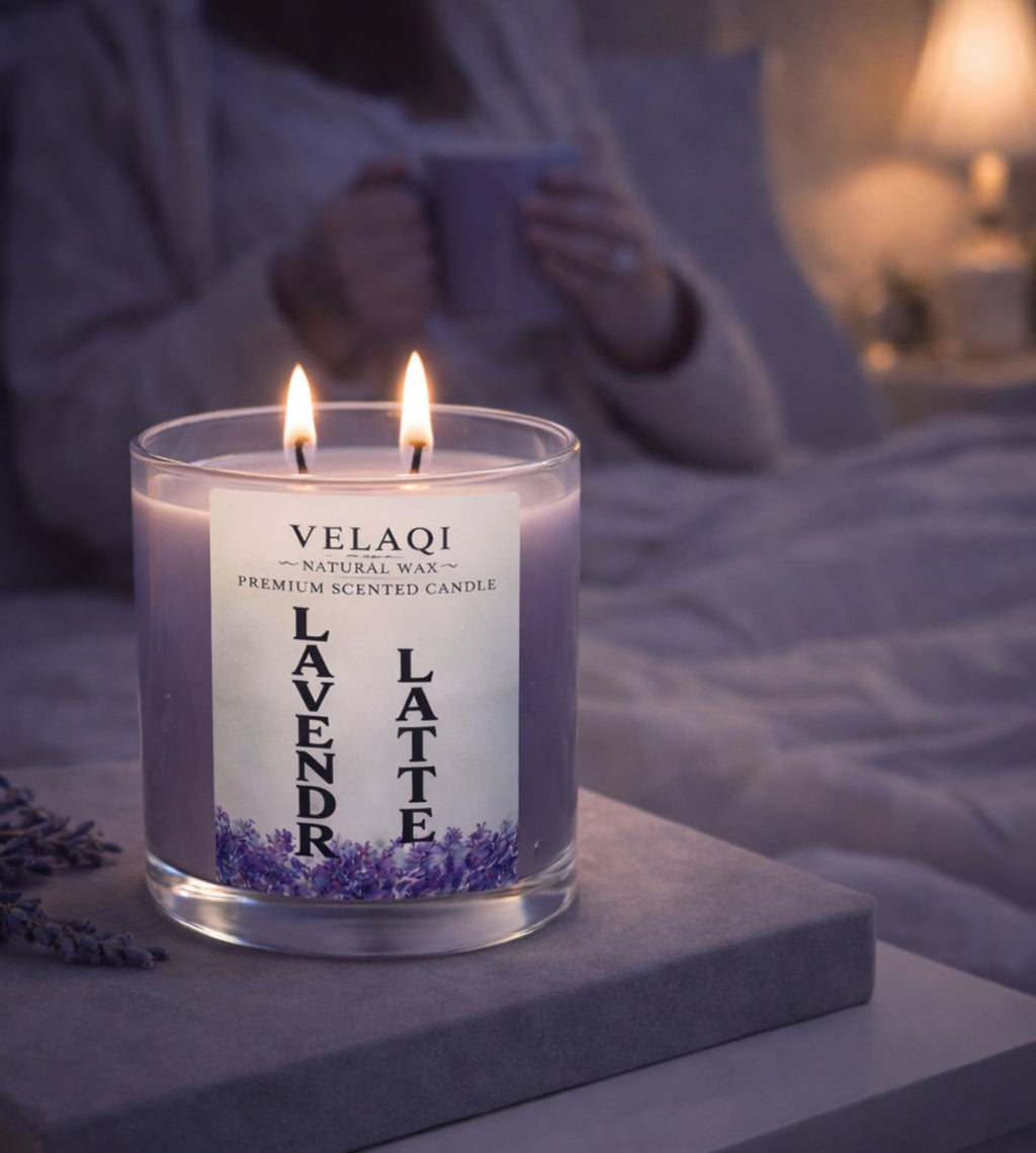 Lavender Latte Scented Candle