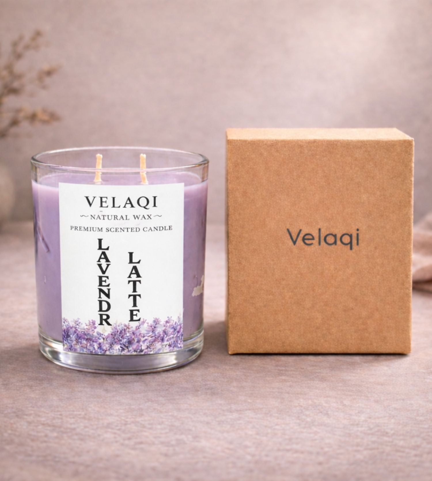 Lavender Latte Scented Candle