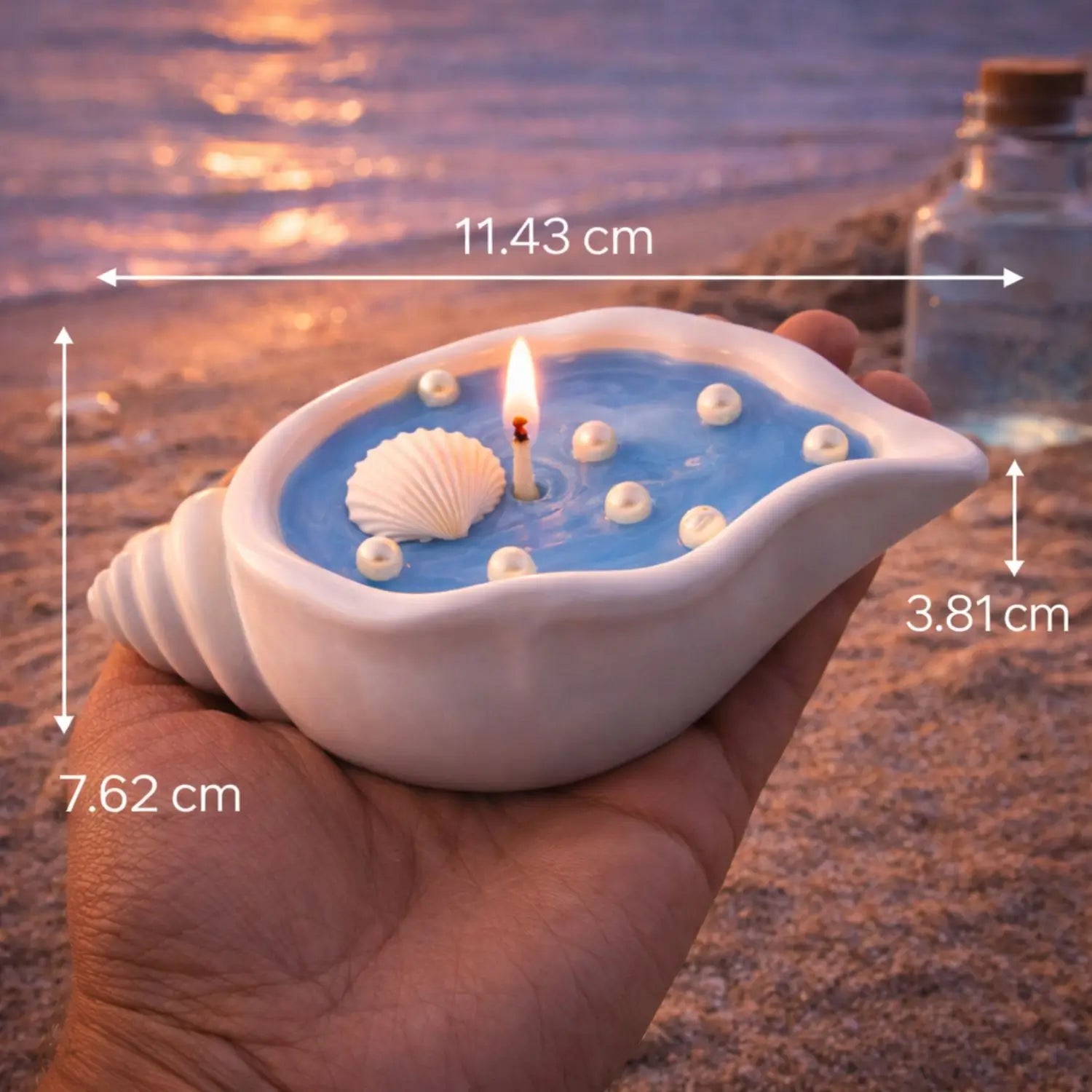 Ocean Breeze Shankh  Soy Candle