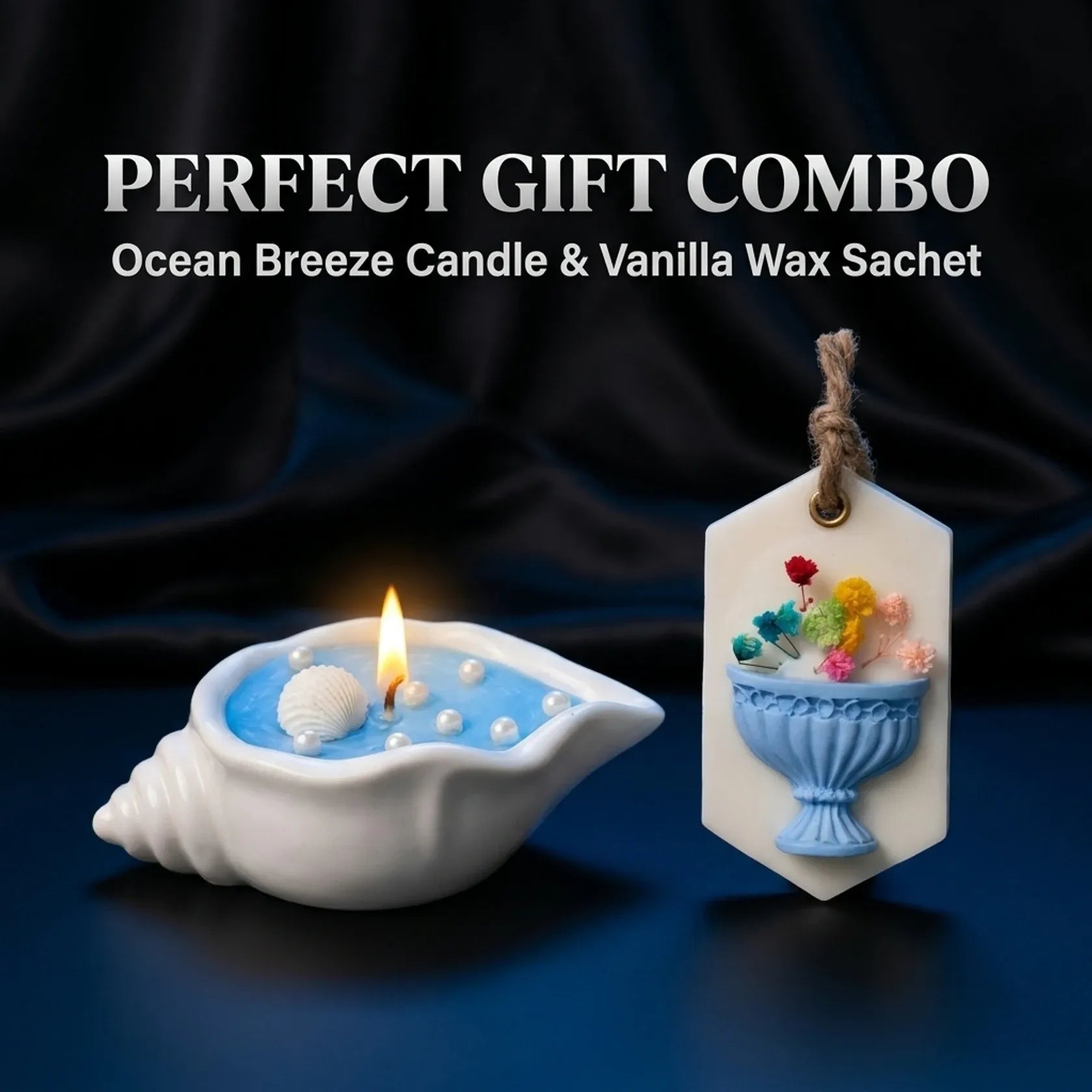 Ocean Shell & Vanilla Sachet Gift Set