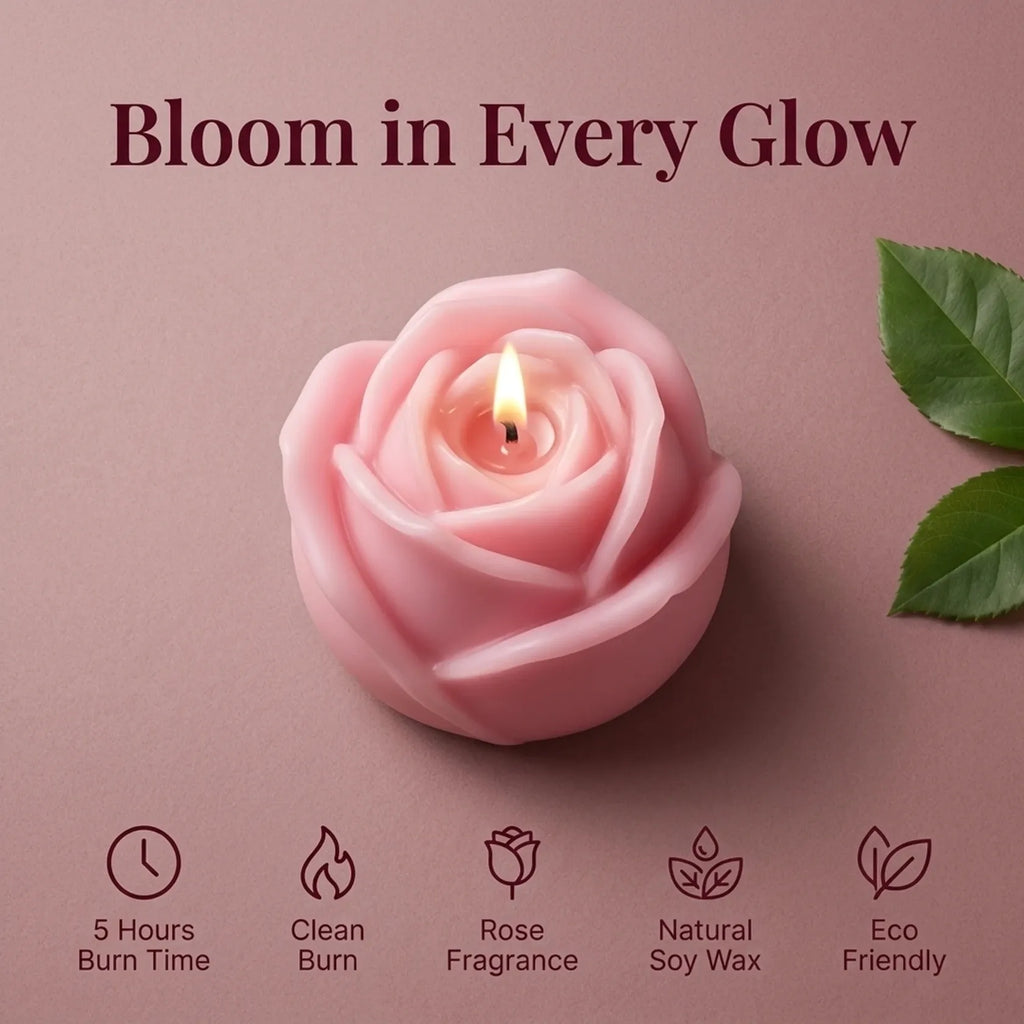 Rose Shape Candles