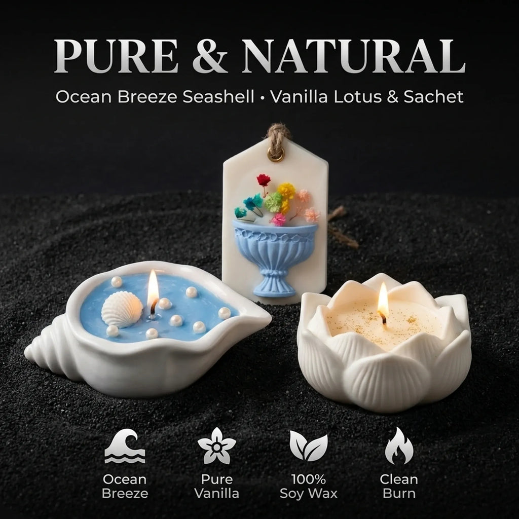 Ceramic Candle & Sachet Gift Set