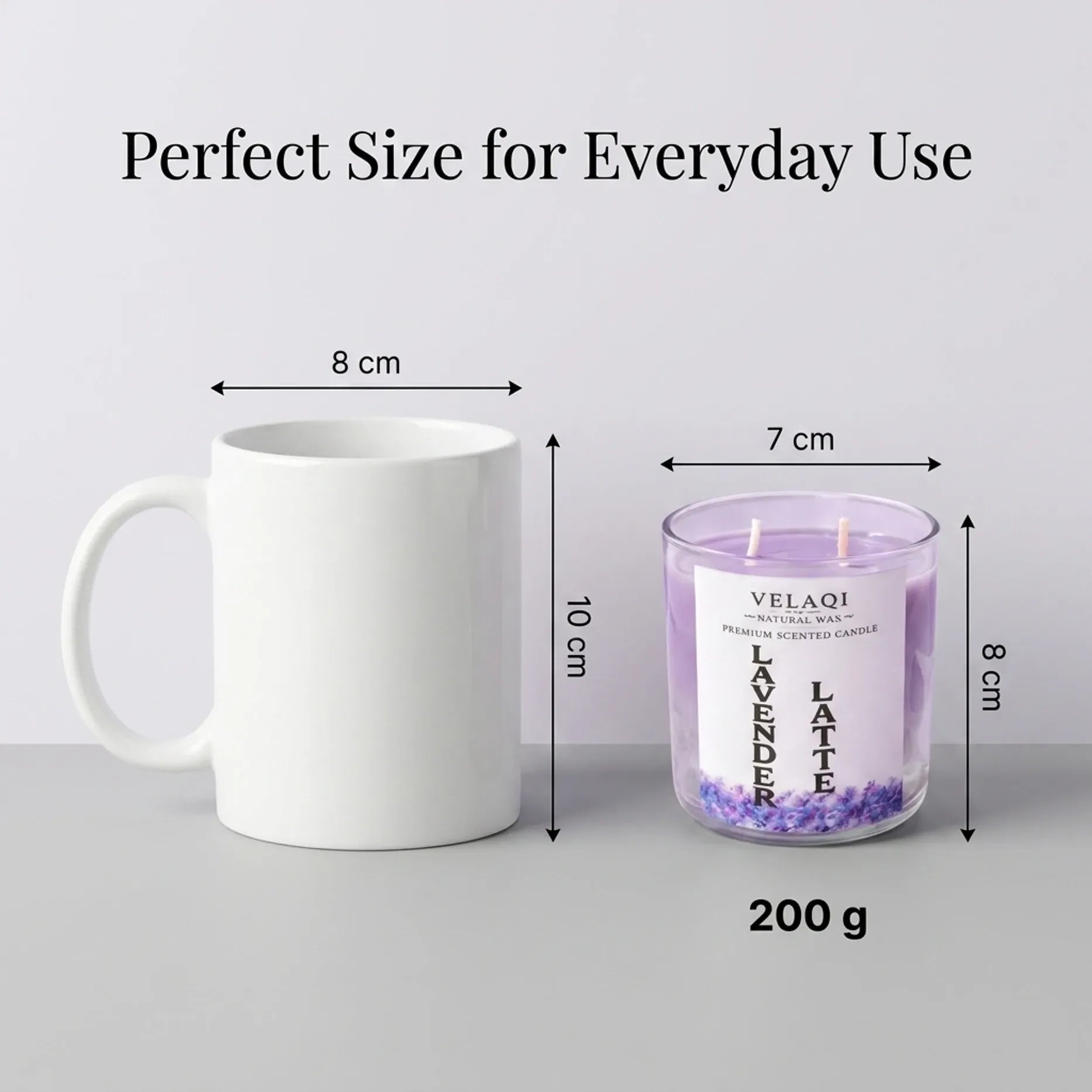Lavender Latte Candle & Ceramic Mug Gift Set