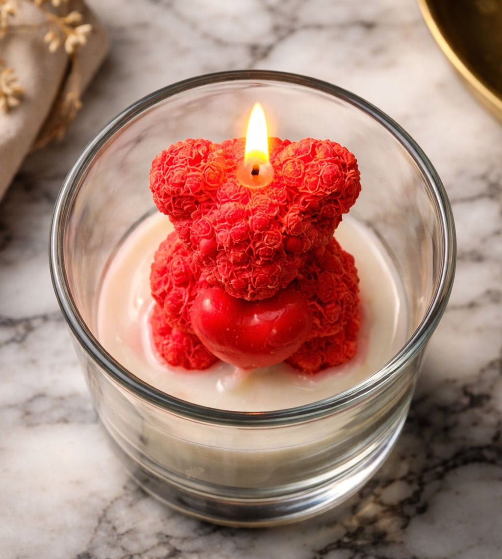 Love Bug Teddy Jar Candle