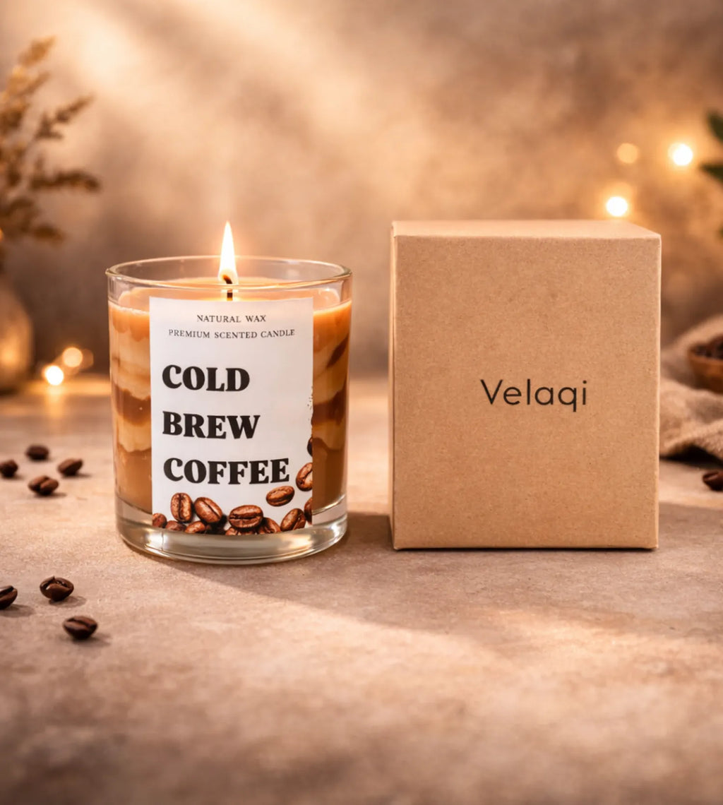 Cold Brew Coffee & Vanilla Scented Candle