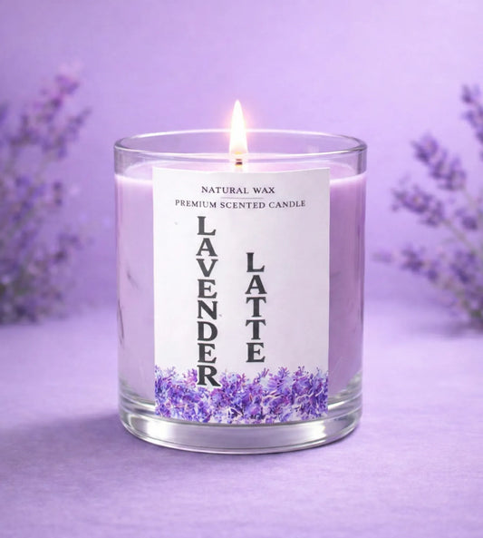 Lavender Latte Scented Candle